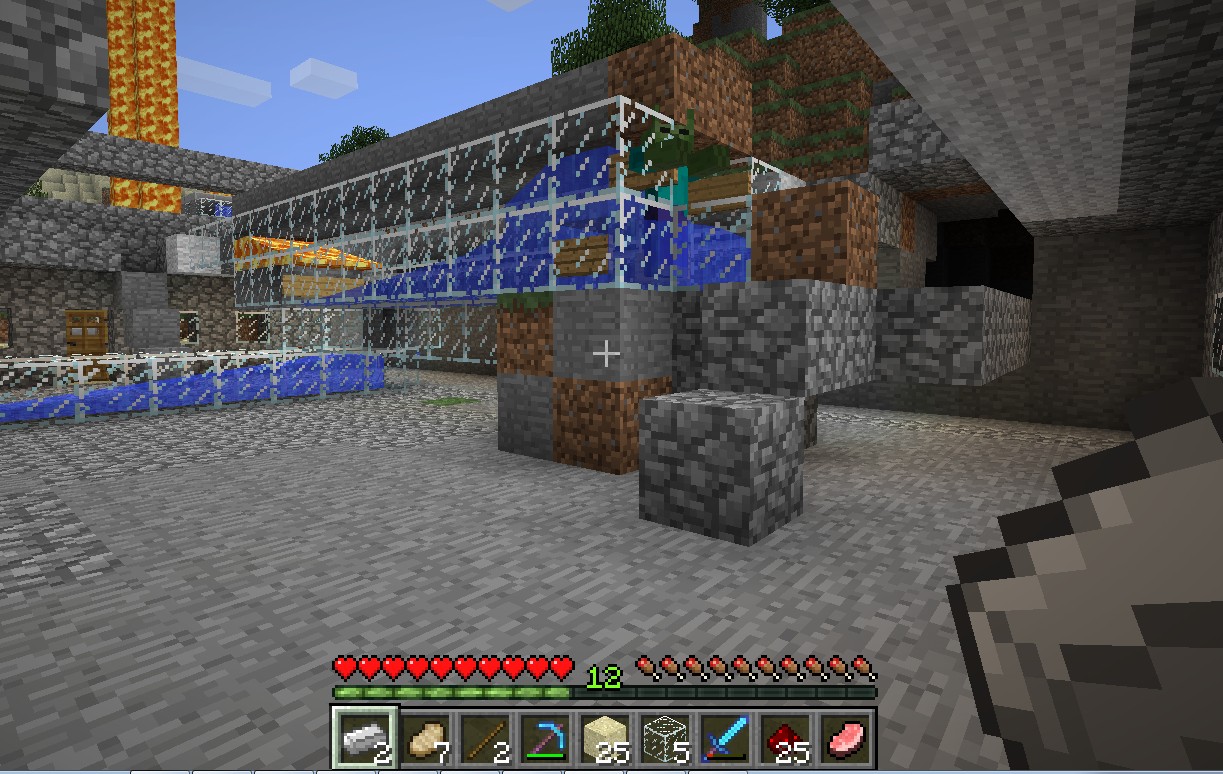 sometimes mobs get stuck so just give them a little push